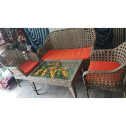 Həsir(Rattan) divan dəsti Şarlotta