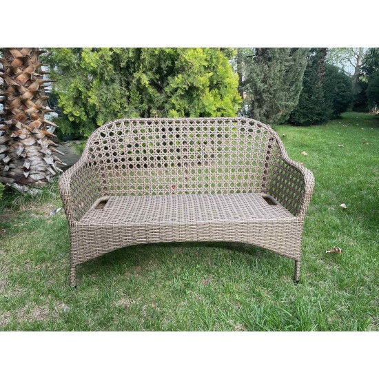 Həsir-Rattan Divan 2 nəfərlik Şarlotta