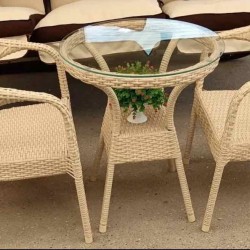 KOFE MASA DƏSTİ 60-lıq Həsir-Rattan
