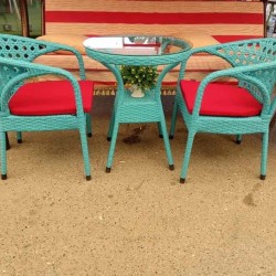  KOFE MASASI DƏSTİ HƏSİR (RATTAN) 60-liq