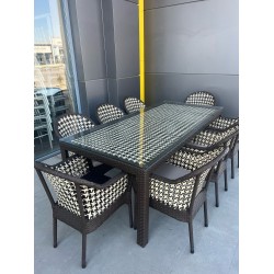  HƏSİR MASA DƏSTİ Şarlotta 8 NƏFƏRLİK