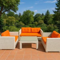 Həsir (Rattan) divan desti 2 neferlik  