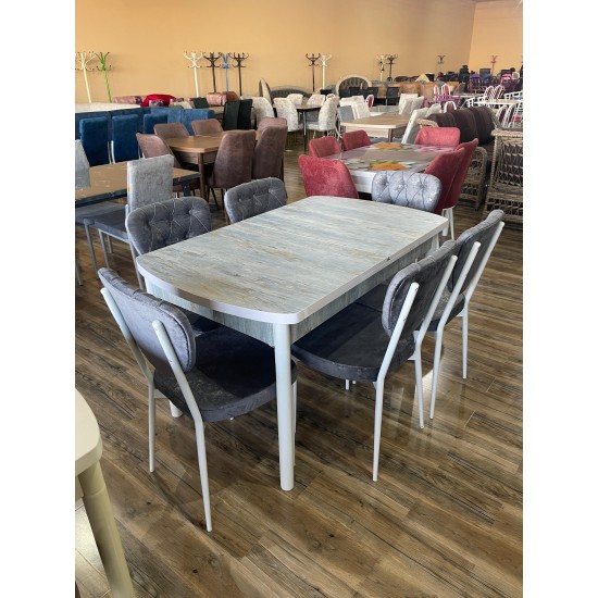 açılan laminat masa lila/elşən oturacaqla