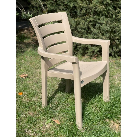 Plastik stul ELA bej