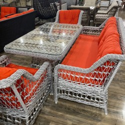 Həsir Rattan Turk divan dəsti enli qol