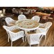 HƏSİR  (Rattan)MASA DƏSTİ Şarlotta140 - 6 NƏFƏRLİK
