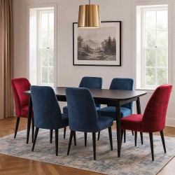 Masa dəsti AÇILAN, LAMİNAT (6 NƏFƏRLİK)