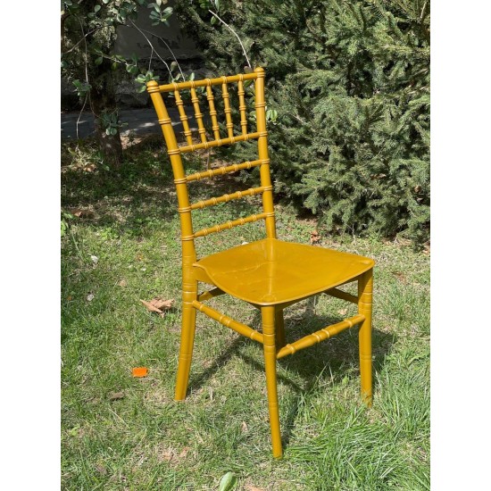 Plastik stul  Silver chair  qızılı (605-A)